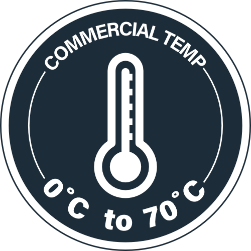Commercial temperature 0C to 70C