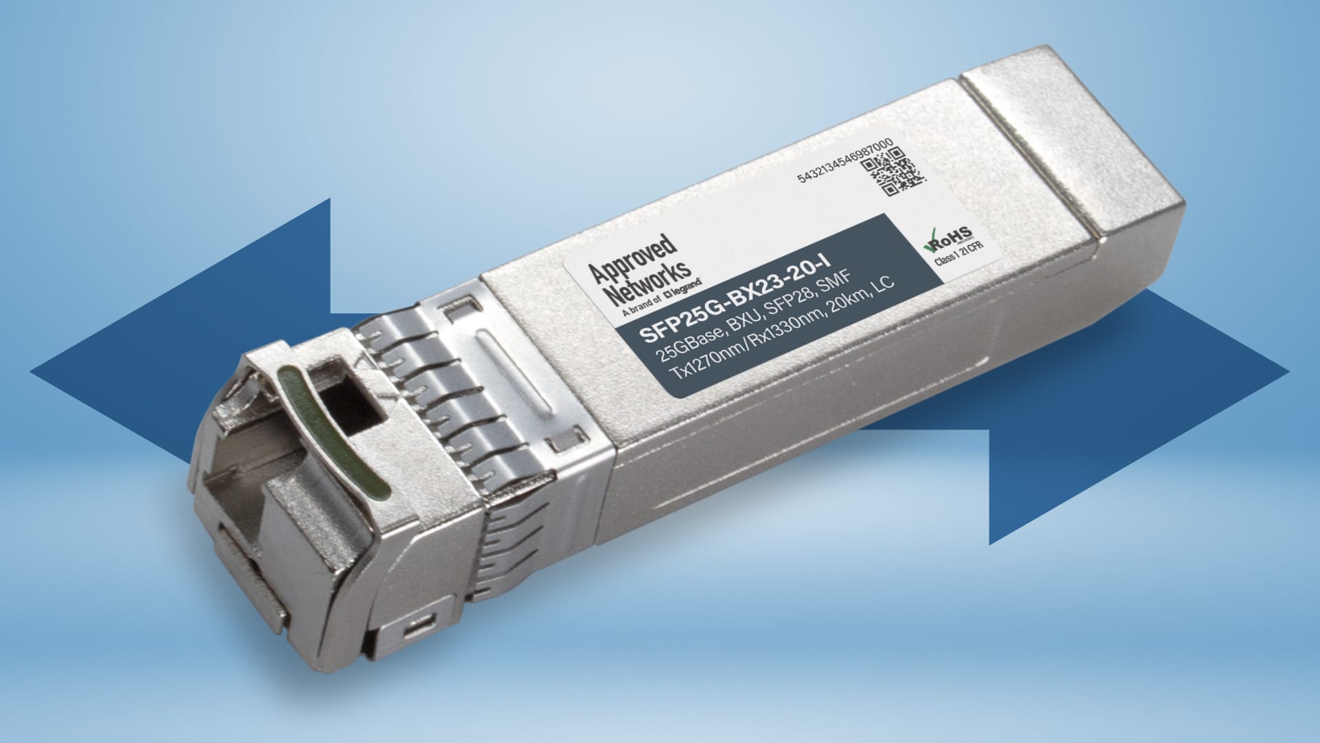 25GBASE-BX20-U BiDi SFP28 20km Transceiver